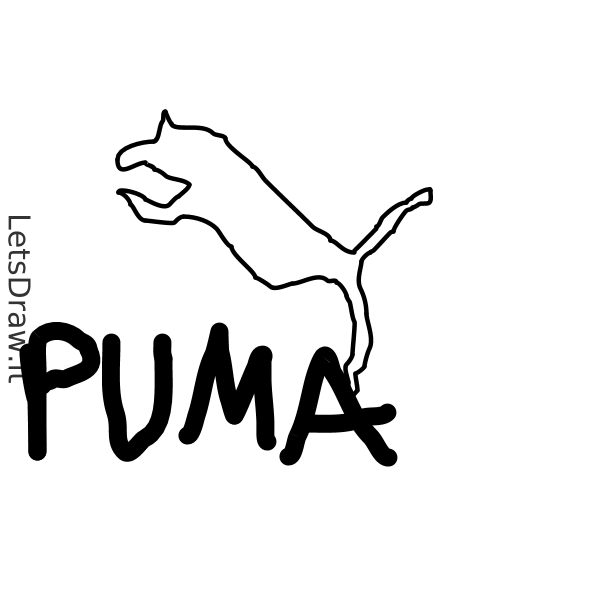 600x600 How To Draw A Puma Logo