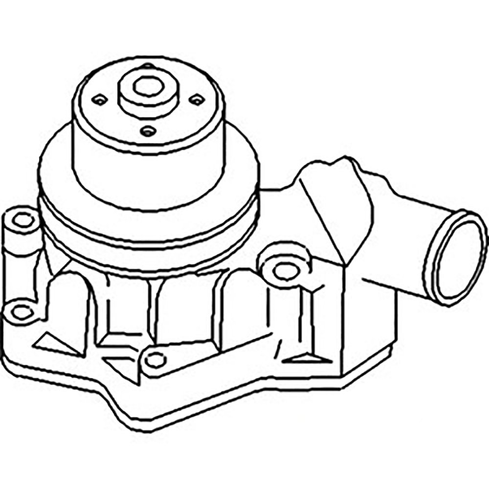 1000x1000 Water Pump With Gaskets For John Deere Jd