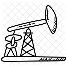 256x256 Oil Pump Jack Icon Of Doodle Style