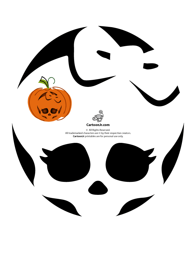 680x880 Monster High Pumpkin Carving Patterns Woo! Jr Kids Activities