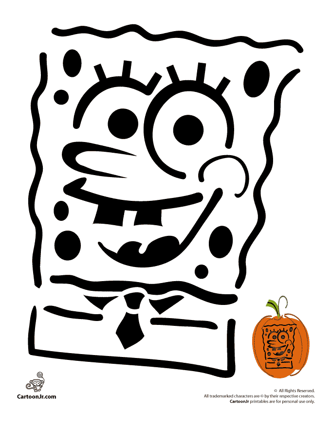 680x880 Spongebob Pumpkin Carving Patterns Woo! Jr Kids Activities