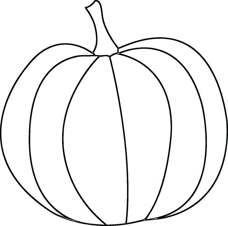 736x731 Pumpkin Drawing Template