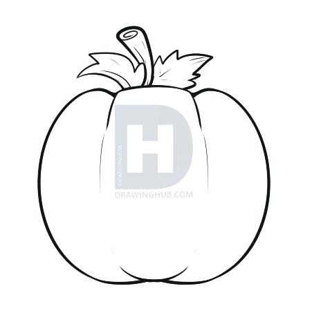 451x453 How To Draw A Pumpkin