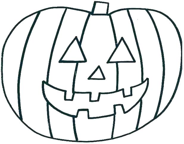 618x485 Pumpkin Drawing Template