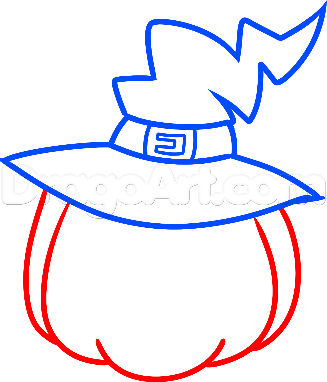 1381x1611 Draw A Halloween Pumpkin, Step