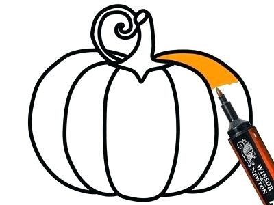 400x300 How To Draw An Easy Pumpkin How To Draw A Pumpkin Draw Easy