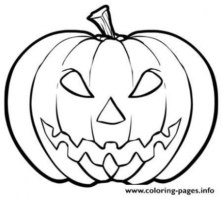 436x387 Jack O Lantern Coloring