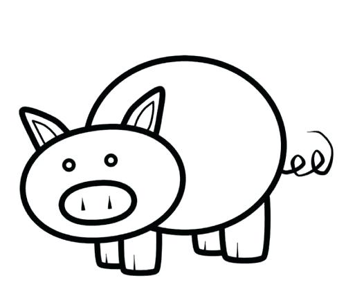 500x444 Pig Stencil Images Pictures Template Peppa Pumpkin Carving