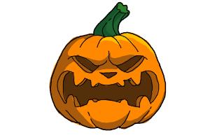 300x200 How To Draw A Pumpkin Face