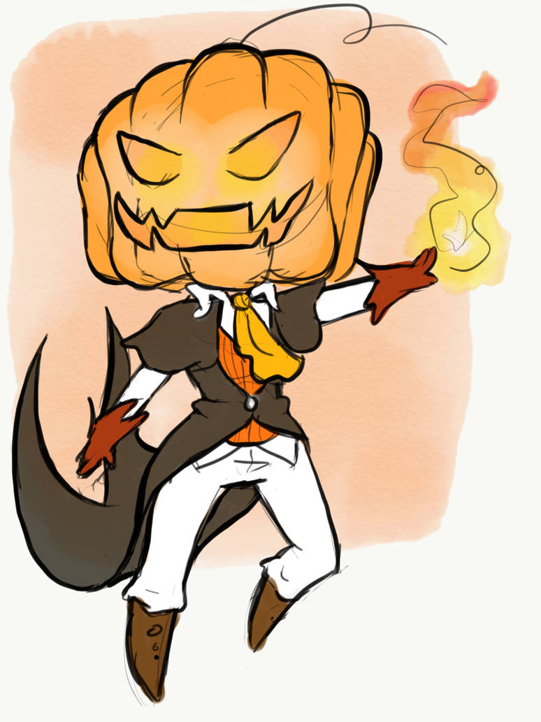 774x1033 Pumpkin Head