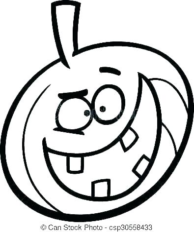 395x470 Scary Pumpkin Faces Coloring Pages