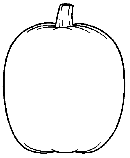 Pumpkin Outline Drawing | Free download on ClipArtMag