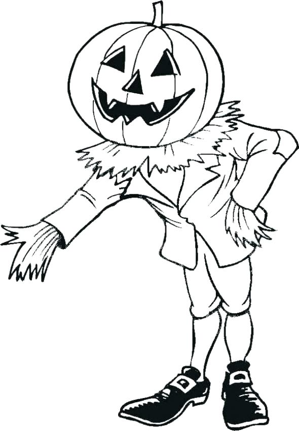 590x850 pumpkin patch coloring pages scarecrow in pumpkin patch coloring