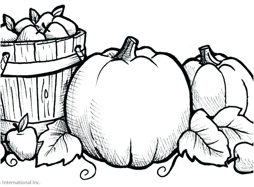 827x609 Coloring Pages Of Pumpkins