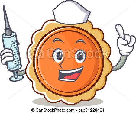 450x374 Nurse Pumpkin Pie Character Cartoon Vector Illustration Vector
