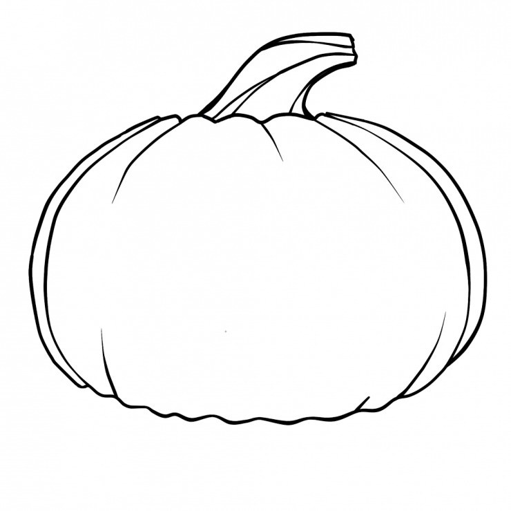 740x740 Blank Pumpkin Template This Is Best Outline Printable