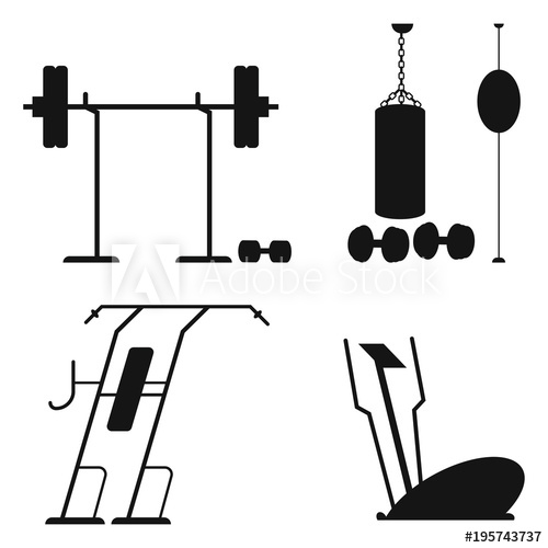 500x500 Fitness Equipment Dumbbells And Barbell, Treadmill, Horizontal