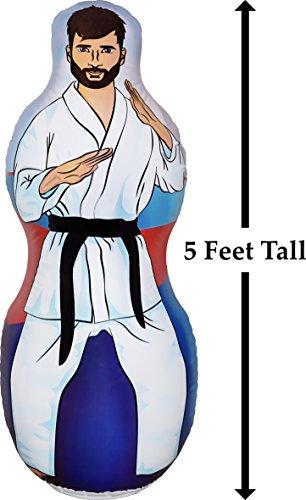 306x500 Inflatable Two Sided Karate And Boxing Punching Bag Includes One