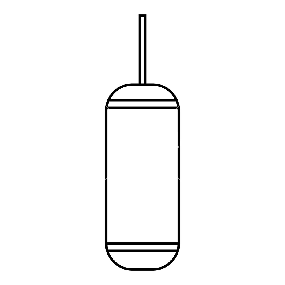1000x1000 Punching Bag Icon Outline Illustration Of Punching Bag Vector
