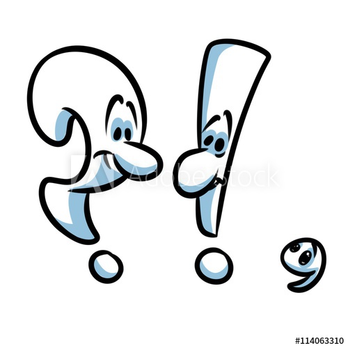 500x500 Punctuation Marks Cartoon Illustration Isolated Image Question