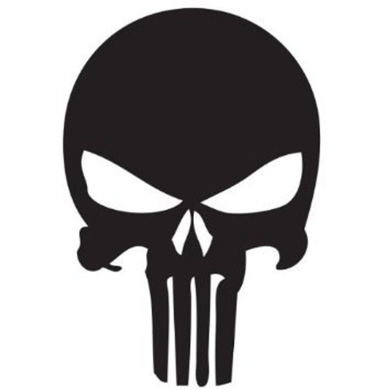 794x794 vinyl cut punisher skull monster window wall or auto etsy