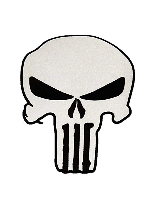 494x741 large biker jacket patch punisher skull patch iron or sew