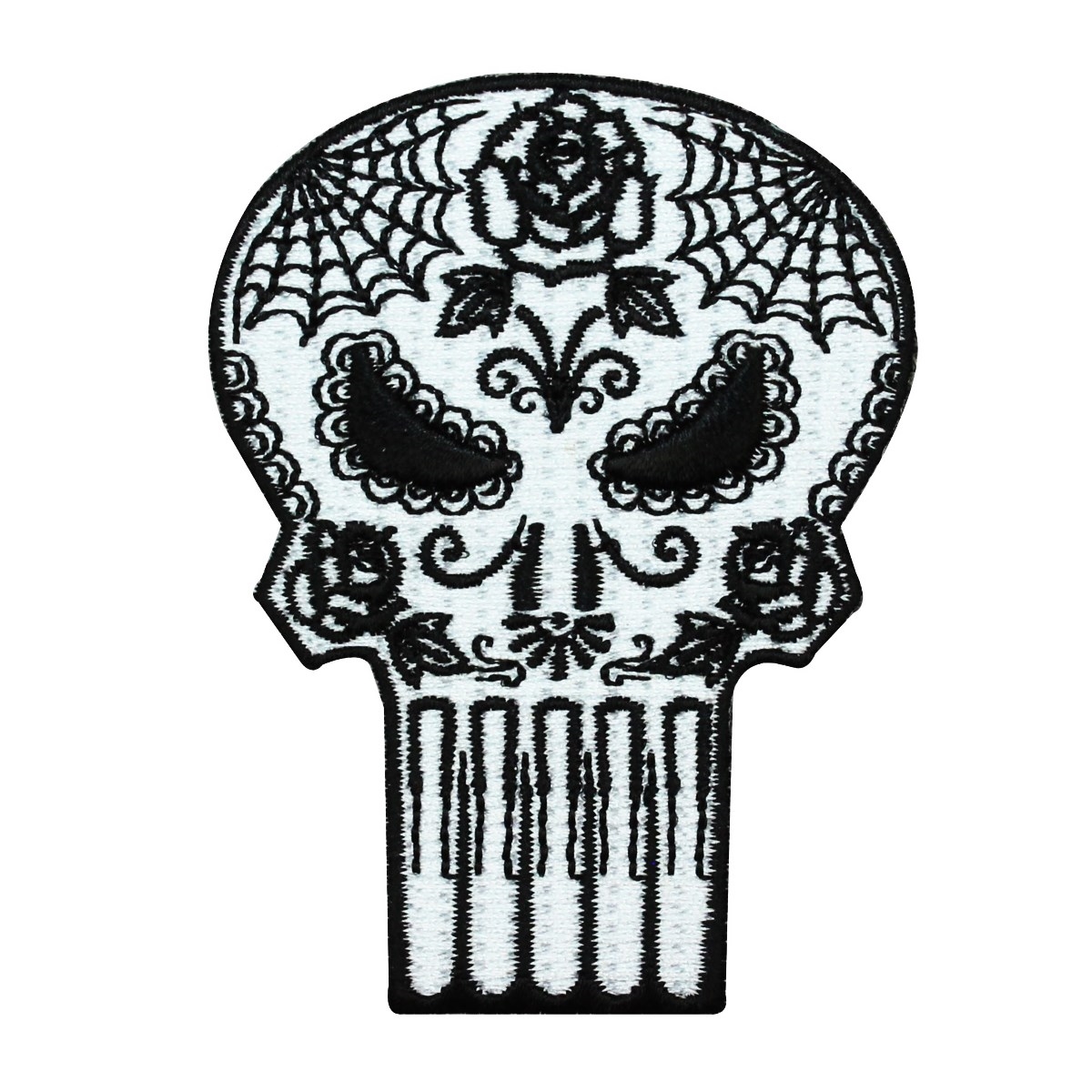 1200x1200 Punisher Sugar Skull Iron On Patch Marvel Comics Hero Apparel