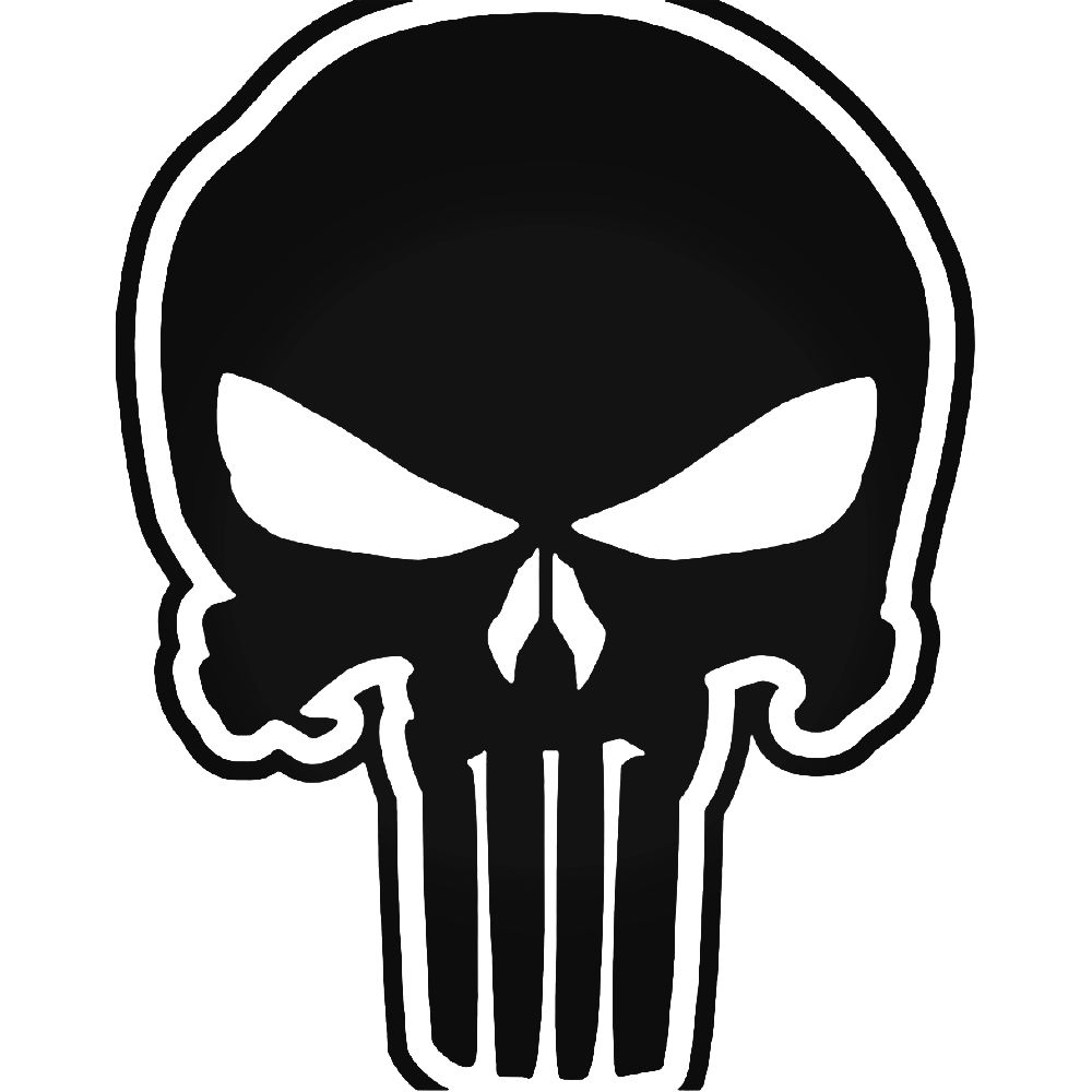 1000x1000 The Punisher Skull Vinyl Decal Sticker