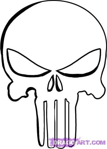 366x509 how to draw the punisher skull step for tj in punisher
