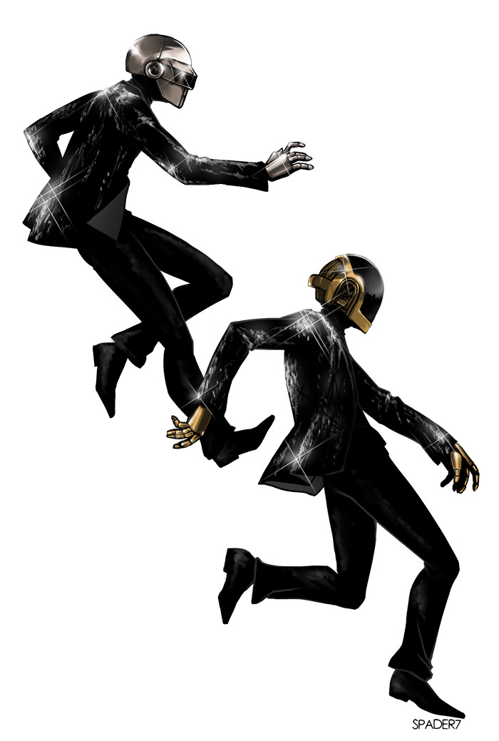 700x1039 Fanart Drawings Daft Punk Lefthanded Sketches So Excited Aaaa Left