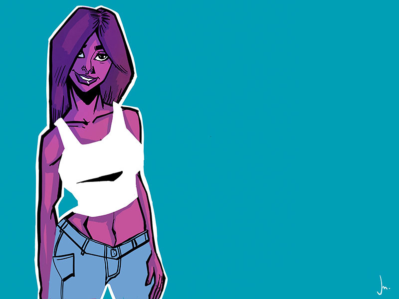 800x600 Pink Punk Girl