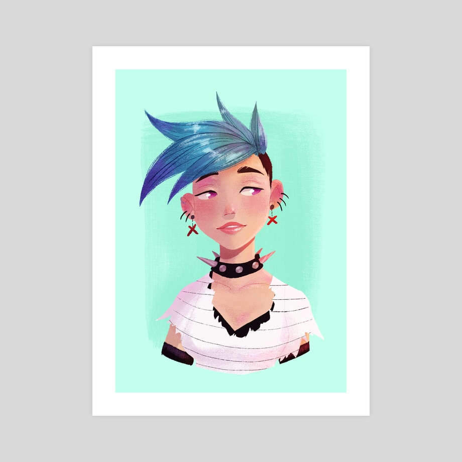 920x920 Punk Girl, An Art Print