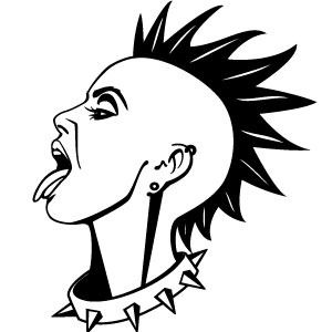 300x300 punk girl vector illustration random in punk rock girls