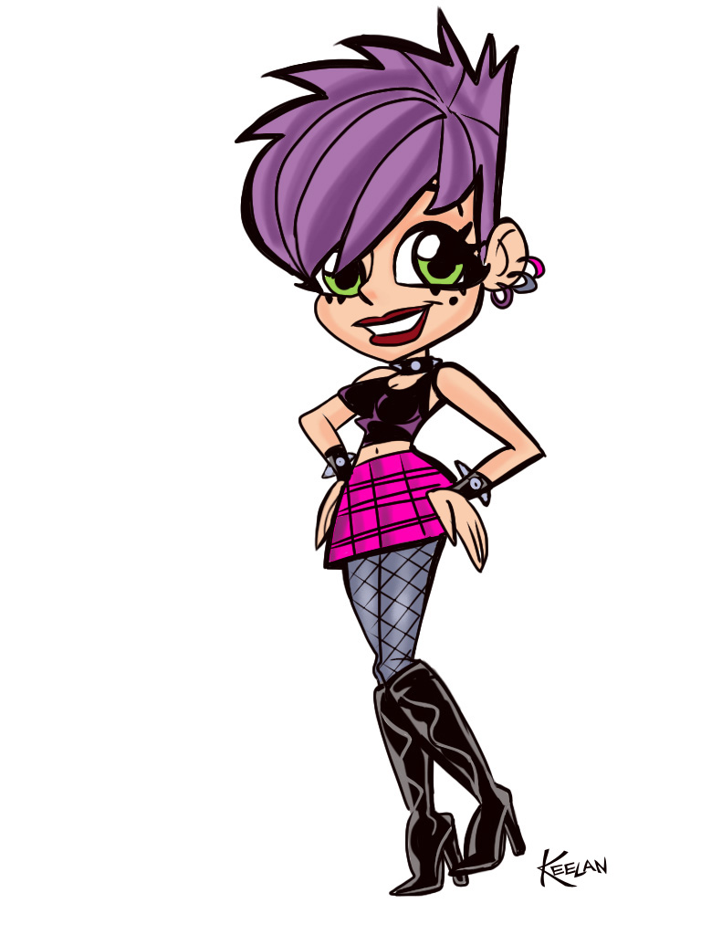 768x1024 Keelan's Blog Toon Challenge Punk Rock Chick!