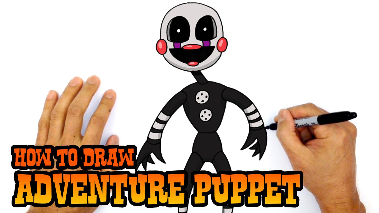 1280x720 How To Draw Adventure Puppet Fnaf World