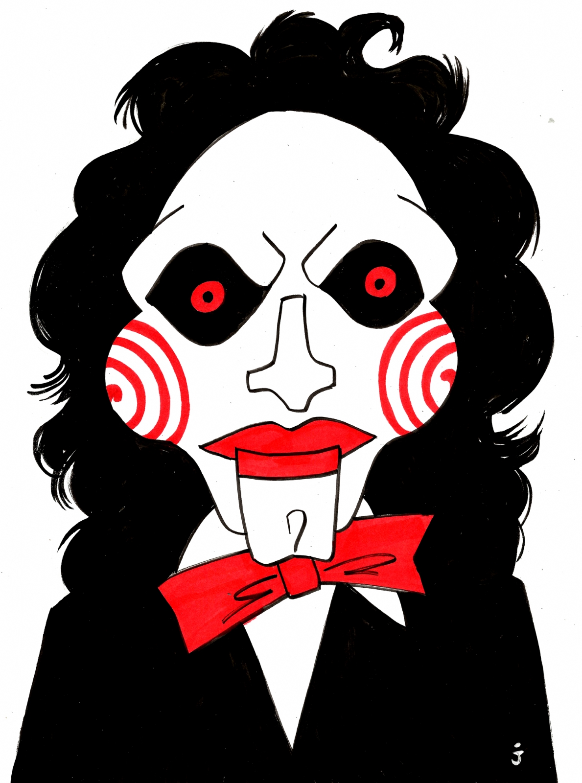 1189x1600 Buy Weekly Drawing Billy The Puppet From Saw