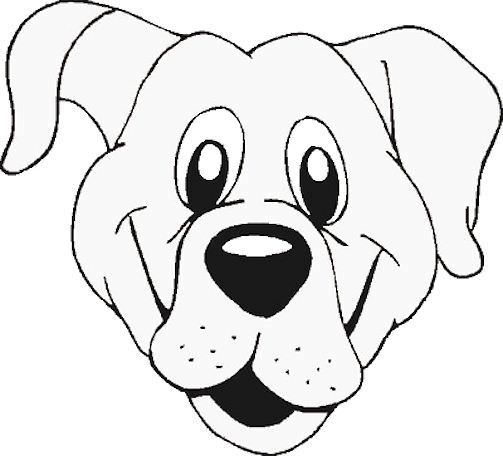 503x456 Puppy Dog Face Coloring Pages