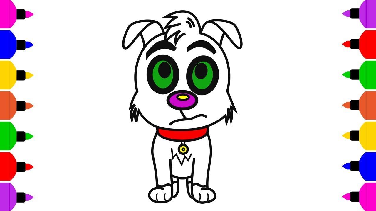 1280x720 Cute Puppy Drawing How To Draw A Dog For Kids Easy Cute Puppy
