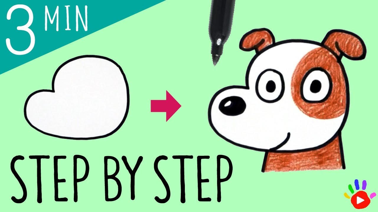 1280x720 How To Draw A Cute Puppy Drawing A Puppy For Kids Easy Step