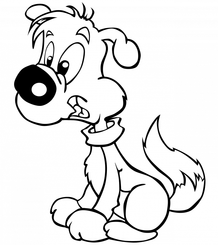 728x819 Cute Cartoon Puppy Drawing Ideas Drawings For Kids Of A Tutorial