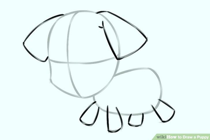 728x485 How To Draw Puppies Image Titled Draw A Puppy Step Chibi Puppy