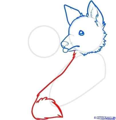 406x420 How To Draw Wolf Pup How To Draw Wolf Pups Running