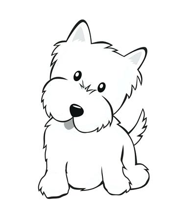 400x430 Drawings Of Puppies For Gt Puppy Color Drawing Coloring Pages Line