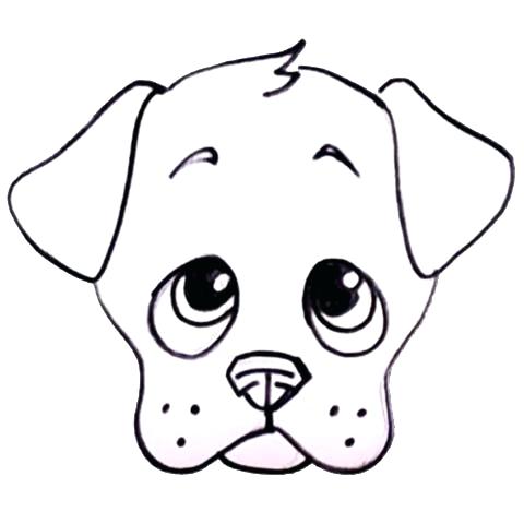 Puppy Line Drawing | Free download on ClipArtMag