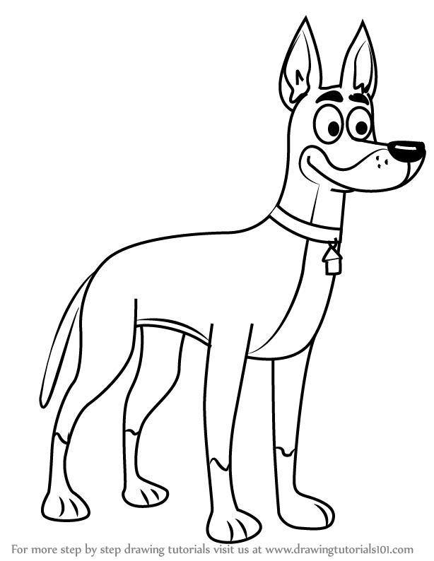 614x794 Learn How To Draw Bingo From Pound Puppies