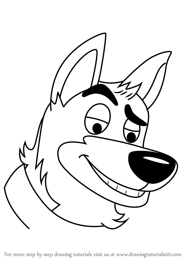 598x844 Learn How To Draw Sarge From Pound Puppies