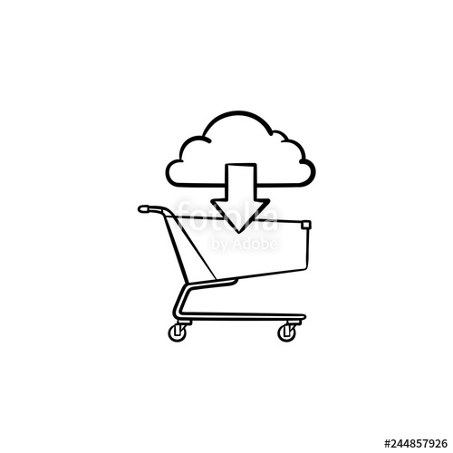 500x500 Cloud With Arrow Pointing