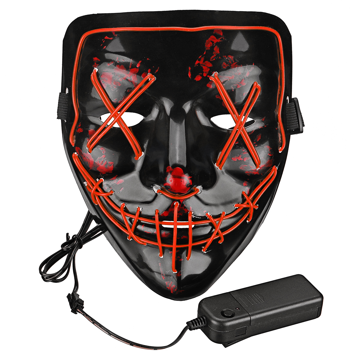 1200x1200 Halloween Modes Led Light El Wire Mask Up Funny Mask The Purge