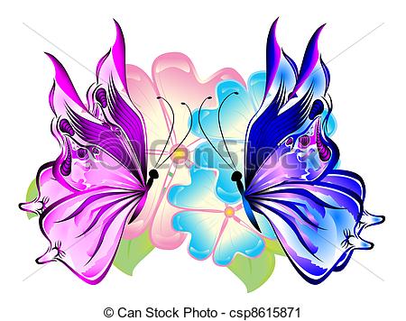450x356 Collection Of Free Adstrict Clipart Purple Butterfly Flower