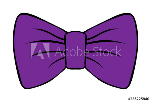 500x339 Children's Illustration Of Bow Costume Butterfly Dark Purple